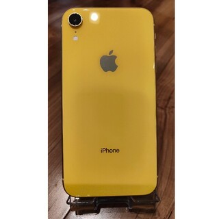 アイフォーン(iPhone)のiPhoneXR 128GB 美品　イエロー　本体　シムフリー端末(スマートフォン本体)