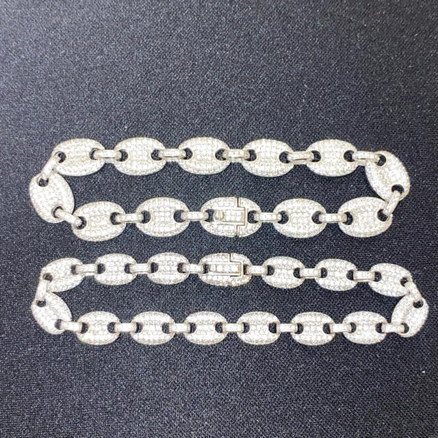 AVALANCHE(アヴァランチ)のIced Out Puffy Gucci Bracelet Silver925 メンズのアクセサリー(ブレスレット)の商品写真