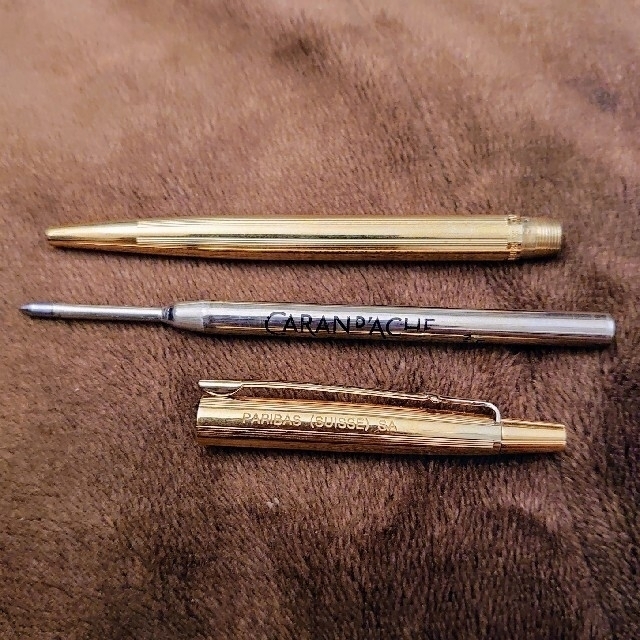 CARAN d'ACHE(カランダッシュ)のCARAN d'ACHE カランダッシュ エペ ボールペンGOLD PLATED インテリア/住まい/日用品の文房具(ペン/マーカー)の商品写真