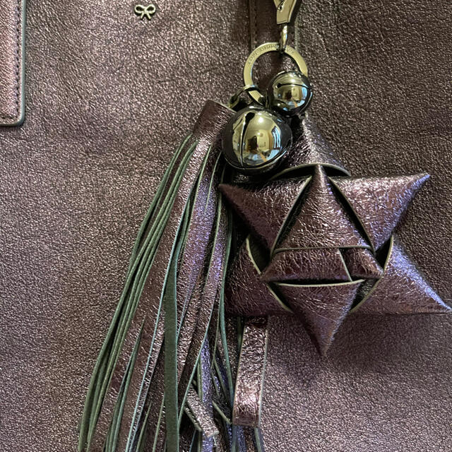 ANYA HINDMARCH 新品 2way 濃紫 定価20万以上 【超歓迎】 26520円引き