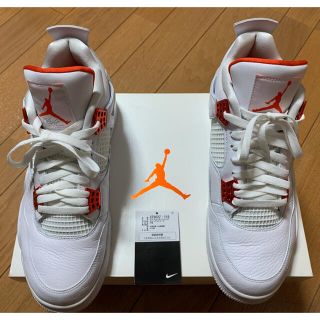 ナイキ(NIKE)のNIKE AIR JORDAN 4 ORANGE METALLIC 30cm(スニーカー)