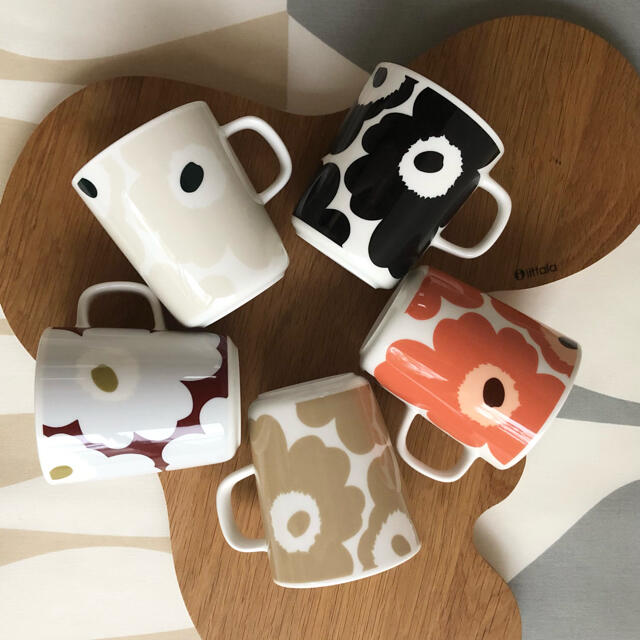 marimekko(マリメッコ)の新品 5個セット marimekko UNIKKO ウニッコ マグカップ インテリア/住まい/日用品のキッチン/食器(食器)の商品写真