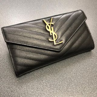 サンローラン(Saint Laurent)のサンローラン    キャビアスキン　長財布(財布)