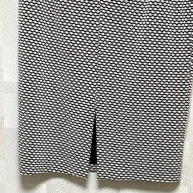 Grand Table ひざ丈スカート　9号　白×黒 レディースのスカート(ひざ丈スカート)の商品写真