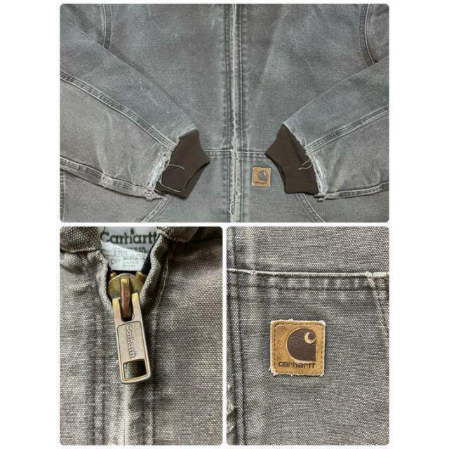 carhartt(カーハート)のカーハート　ダックジャケット　アクティブパーカー　ダークブラウン　中綿　肉厚　M メンズのトップス(パーカー)の商品写真