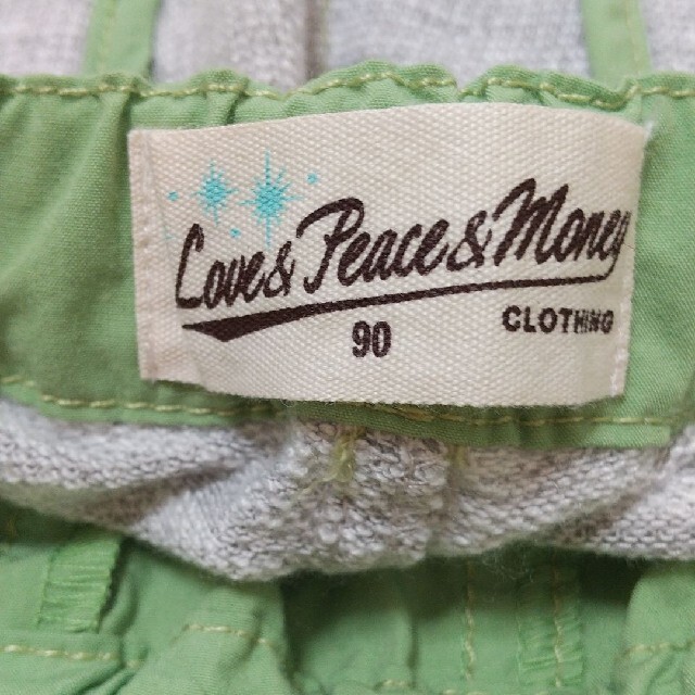 Love&Peace&Money(ラブアンドピースアンドマネー)の【中古】love&peace&money  ハーフパンツ  90 キッズ/ベビー/マタニティのキッズ服男の子用(90cm~)(パンツ/スパッツ)の商品写真