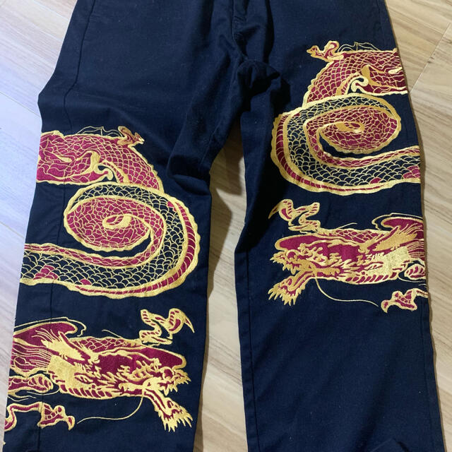 Supreme Dragon work Pants Black 30インチ