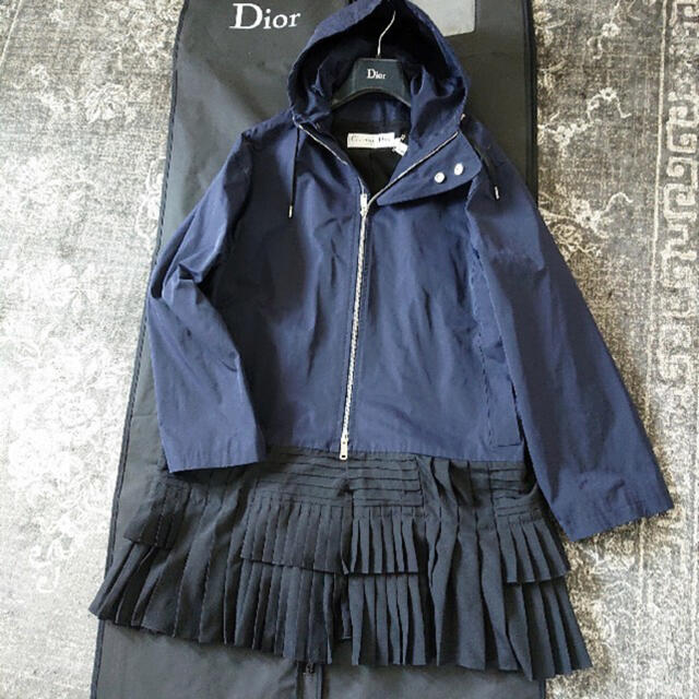 Christian Dior - DIOR ディオール プリーツスプリングコート 36 ラフシモンズの通販 by うさぎさん's shop