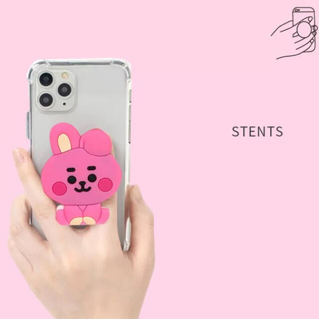 防弾少年団(BTS)(ボウダンショウネンダン)のSHOOKY BT21 スマホグリップ エンタメ/ホビーのおもちゃ/ぬいぐるみ(キャラクターグッズ)の商品写真