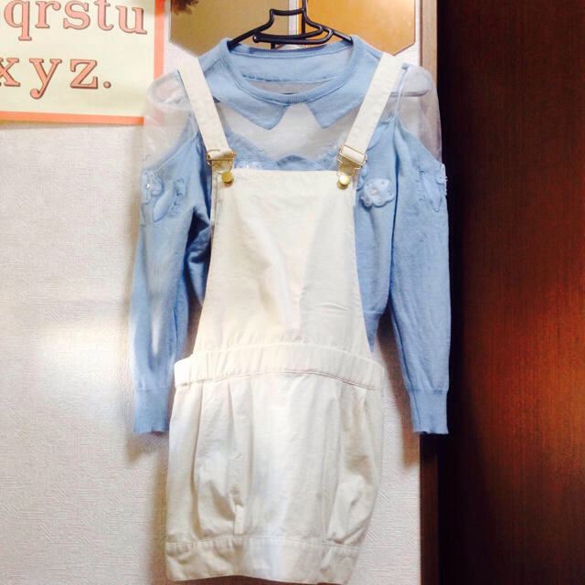 DURAS(デュラス)のDURAS 白サロペット♡ レディースのスカート(ミニスカート)の商品写真