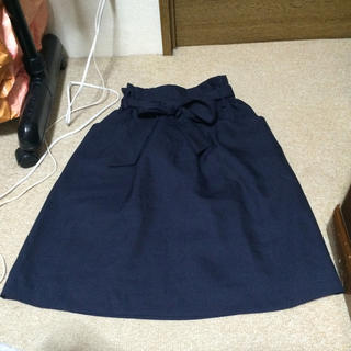 テチチ(Techichi)のテチチ 麻調 リボンベルトスカート (ひざ丈スカート)