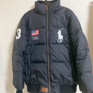 ポロラルフローレン(POLO RALPH LAUREN)のポロ　ラルフローレン　ダウンジャケット　ブラック　メンズMサイズ　ビッグポニー(ダウンジャケット)