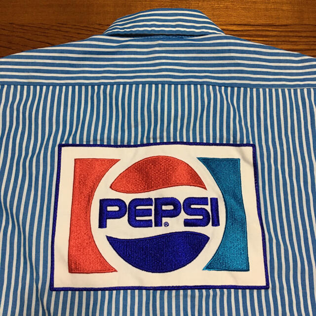 レア ペプシ PEPSI デカロゴ ビッグロゴ フルジップ シャツ ジャケット