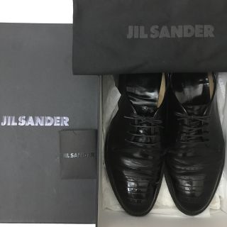 ジルサンダー(Jil Sander)のJIL SANDER ジルサンダー　ドレスシューズ　ブラック　42(ドレス/ビジネス)