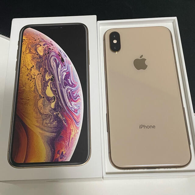 極美品 iPhonexs 64GB ゴールド simフリー 1