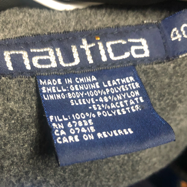 NAUTICA(ノーティカ)のnautica 本革　レザージャケット ノーティカ メンズのジャケット/アウター(レザージャケット)の商品写真