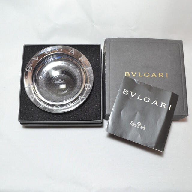 BVLGARI(ブルガリ)のBVLGARI ブルガリ ローゼンタール クリスタルアッシュトレイ 灰皿 箱有 インテリア/住まい/日用品のインテリア小物(灰皿)の商品写真