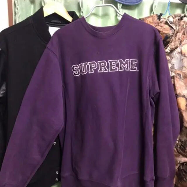 Supreme - supreme シュプリーム パープル スウェット トレーナー Lの