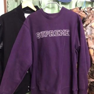 シュプリーム(Supreme)のsupreme シュプリーム　パープル　スウェット トレーナー　L(スウェット)