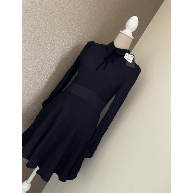 ZARA(ザラ)の３点おまとめ♡新品タグ付き　ZARAウーマン　黒ワンピース♡ レディースのワンピース(ひざ丈ワンピース)の商品写真