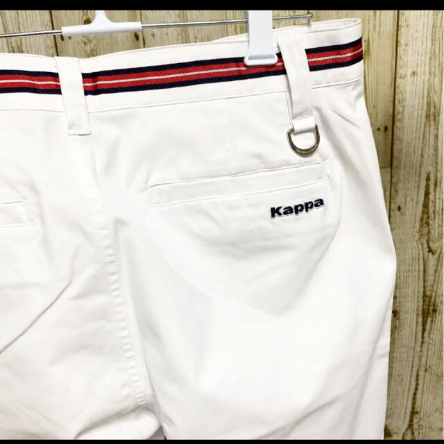 Kappa(カッパ)のkappaメンズゴルフパンツホワイトKG712PA43 スポーツ/アウトドアのゴルフ(ウエア)の商品写真