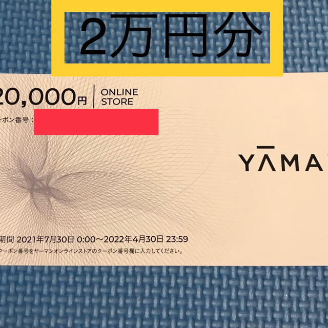 ヤーマン　株主優待券　20000円分