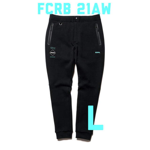 カラーBLACK黒F.C.R.B 新品L TECH KNIT TRAINING PANTS - www