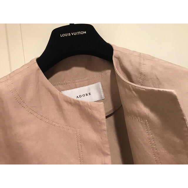 人気No.1 ADORE - ボンディング 麻ノーカラージャケット 【専用】ADORE 人気No.1 ADORE - ボンディング 麻ノーカラージャケット 【専用】ADORE