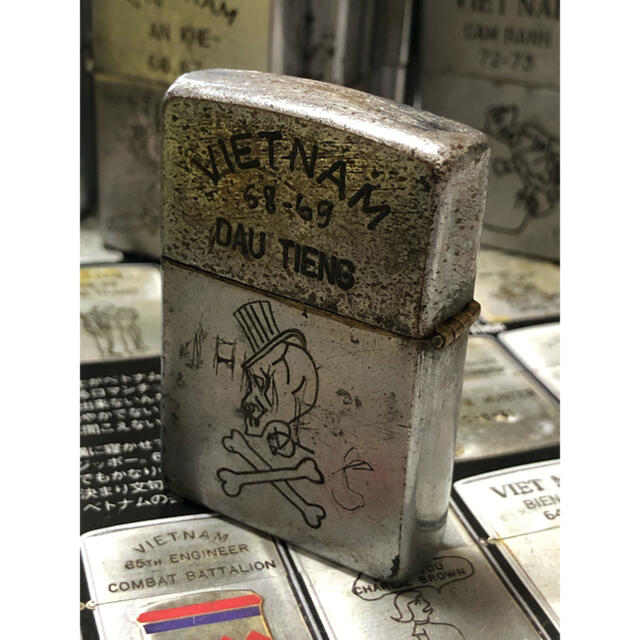 【ベトナムZIPPO】本物 1967年製ベトナムジッポー「髑髏」BIEN