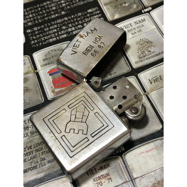 されている ZIPPO - 本物 1972年製ベトナムジッポー「救援部隊」の通販 by t-ishi's shop｜ジッポーならラクマ はない