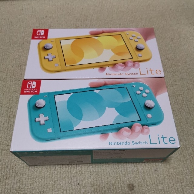 アウトレット買付 Nintendo Switch Lite イエロー、ターコイズ 2台 ...