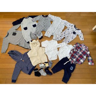 ギャップ(GAP)の【70-80cm】GAP ユニクロ ベビザラス ベビー服まとめ売り 計14点(ロンパース)