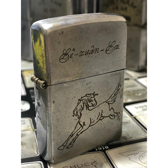 ております ZIPPO 1968年製ベトナムジッポー「地図＆ホース」の通販 by t-ishi's shop｜ジッポーならラクマ - 本物