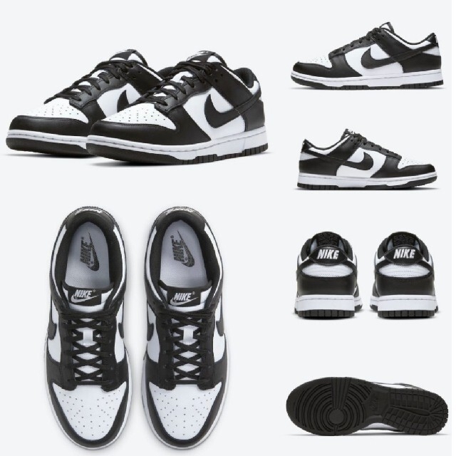 NIKE(ナイキ)の28.5cm NIKE DUNK LOW RETRO WHITE BLACK 黒 メンズの靴/シューズ(スニーカー)の商品写真