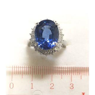 ☆鑑別結果付☆ Pt900 ゾイサイトタンザナイトダイヤモンドリング 天然石(リング(指輪))