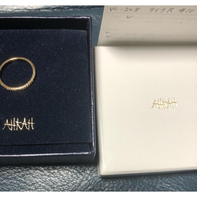 AHKAH(アーカー)のアーカー ティナリング AHKHA K18YG レディースのアクセサリー(リング(指輪))の商品写真