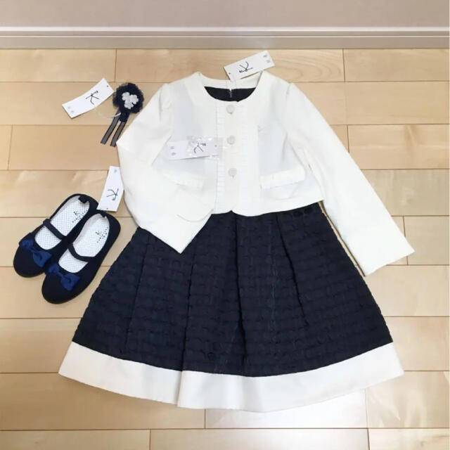 新品　組曲　入学式 女の子 フォーマルセット　ワンピース　ジャケット　卒園式キッズ服女の子用(90cm~)