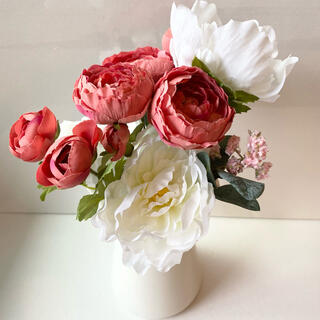 Francfranc - アーティフィシャルフラワー（造花） 赤・濃いピンク 花 