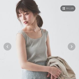 ナチュラルクチュール(natural couture)のナチュラルクチュール  スリットいり タンクトップ♪(タンクトップ)