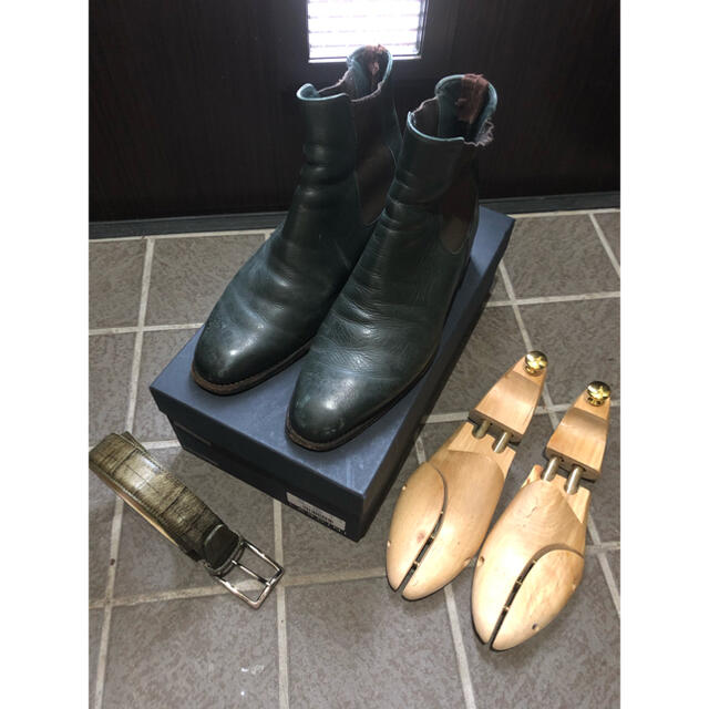 REGAL(リーガル)の宮城興業サイドゴアブーツ&ベルト&シューツリー 25.0 グレー リーガル 革靴 メンズの靴/シューズ(ブーツ)の商品写真
