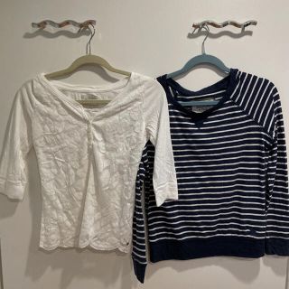 アバクロンビーアンドフィッチ(Abercrombie&Fitch)のアバクロ　Abercrombie & Fitch 長袖トップス　2枚セット(Tシャツ(長袖/七分))