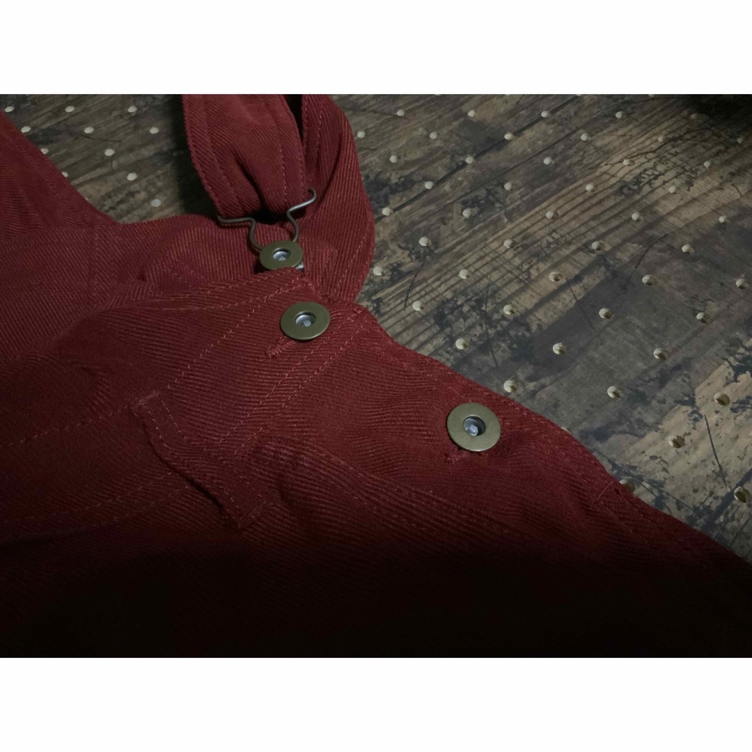 mystic(ミスティック)のmystic オーバーオール：レッド  ジャンパースカート レディースのパンツ(サロペット/オーバーオール)の商品写真