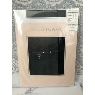 ジルスチュアート(JILLSTUART)の【新品】ジルスチュアート　ストッキング　ブラック　スワロフスキー　M〜L(タイツ/ストッキング)