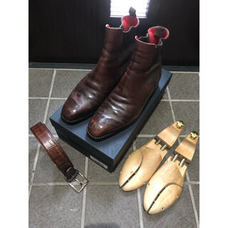 リーガル(REGAL)の宮城興業サイドゴアブーツ&ベルト&シューツリー 25.0 濃茶 リーガル 革靴(ブーツ)