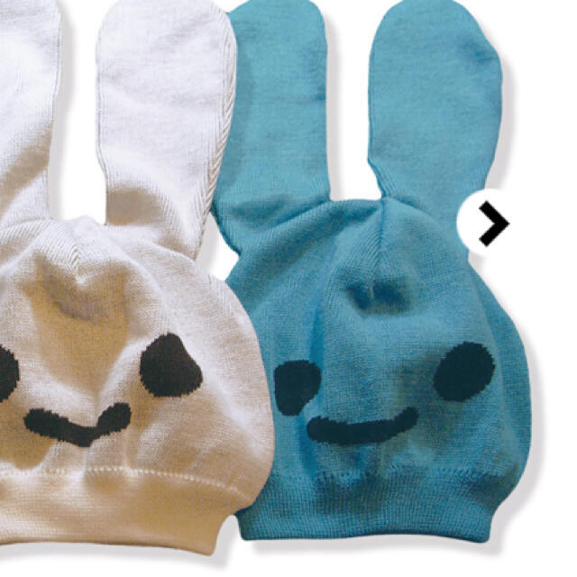 濃いピンク系統 試着のみ美品 CUNE キューン うさぎ ニット キャップ