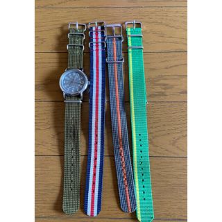 タイメックス(TIMEX)のタイメックス　TIMEX 腕時計　替えベルト　3本付き(腕時計(アナログ))