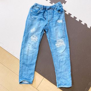 アズールバイマウジー(AZUL by moussy)のAZULkids ボトムス デニム クラッシュ 130cm(パンツ/スパッツ)