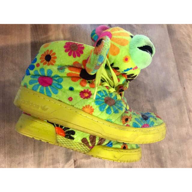 JEREMY SCOTT - アディダス ジェレミー 花柄ベア スニーカーの通販 by ...