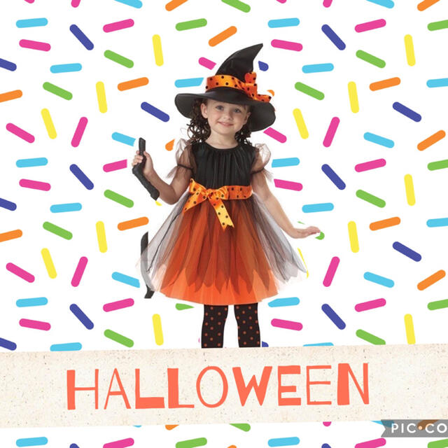 ハロウィン　キッズ　子ども　女の子　ワンピース　ドレス　130   キッズ/ベビー/マタニティのキッズ服女の子用(90cm~)(ワンピース)の商品写真