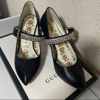 グッチ(Gucci)の美品　GUCCI ビジューパンプス(ハイヒール/パンプス)